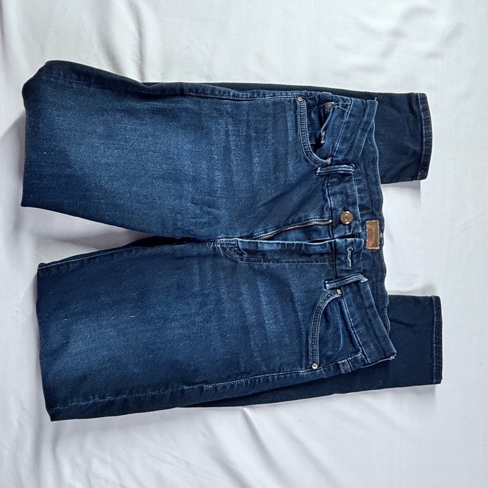 MOTHER  High Waisted Looker jeans in the "Coffee, Tea, or Me? Wash